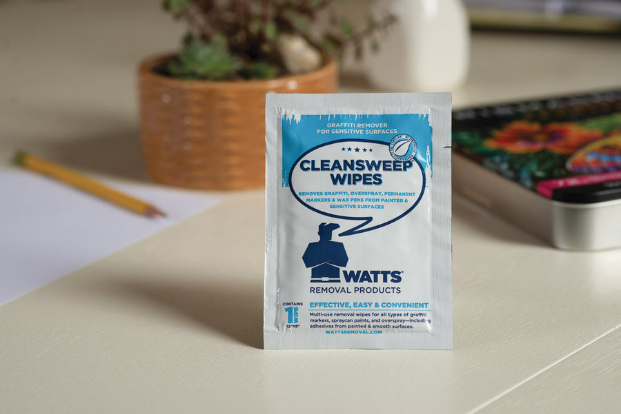 Colorless Clean Sweep Cleansweep® Wipes – Watts Removal Products