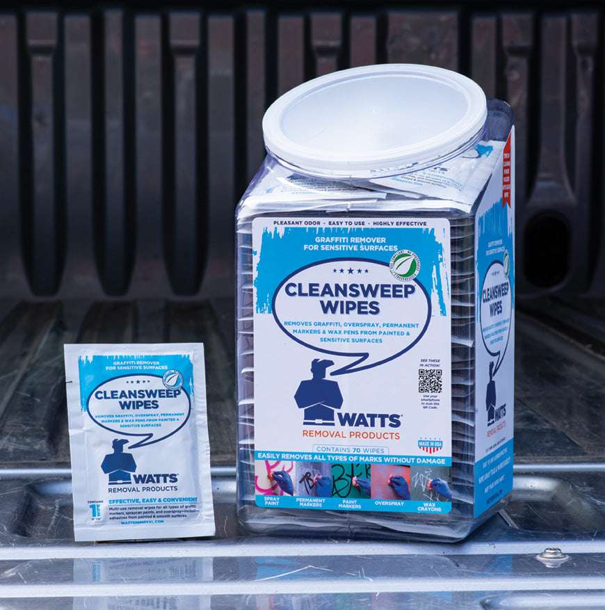 Colorless Clean Sweep Cleansweep Wipes 70pk – Watts Removal Products